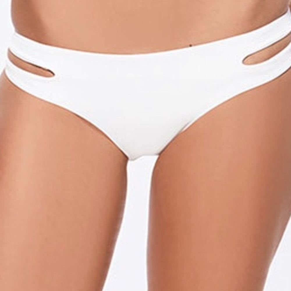 l*space White Estella Bikini Bottoms